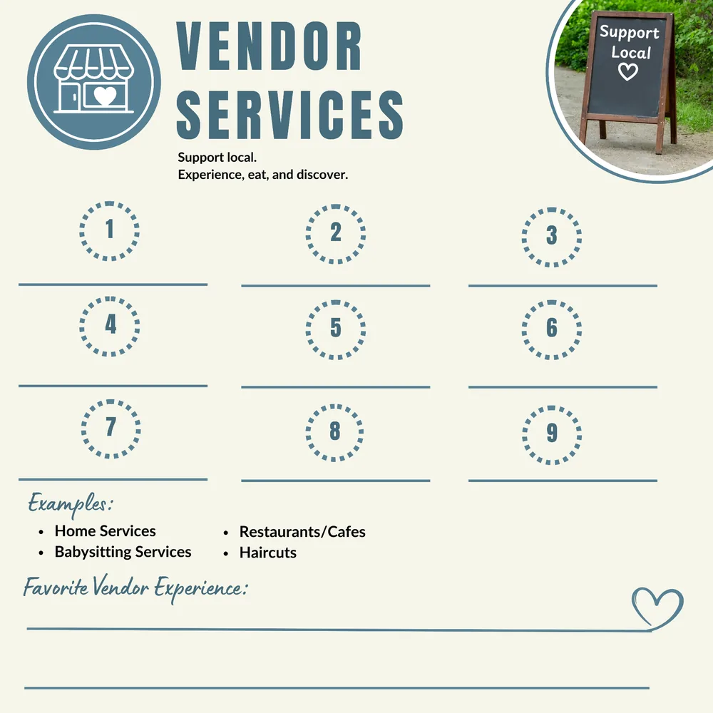 Vendor Services page
