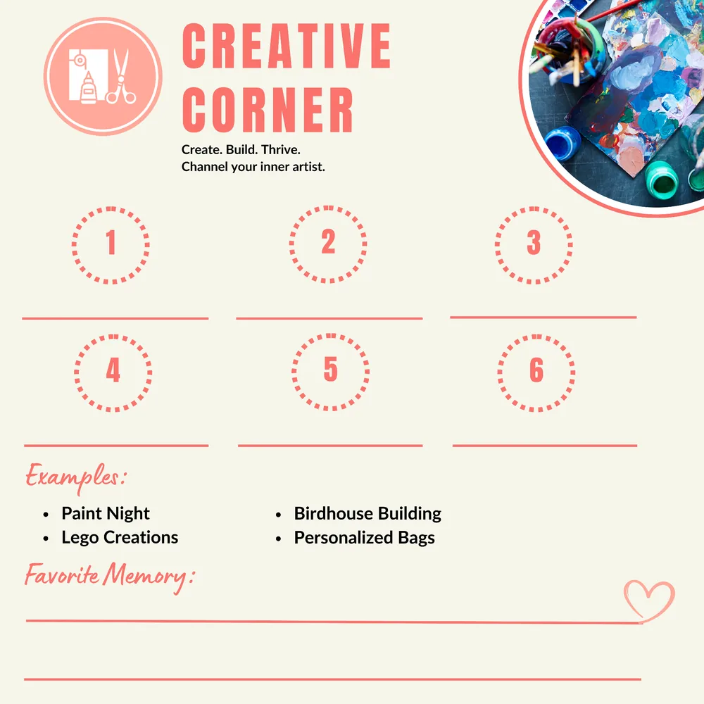 Creative Corner page